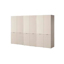 Drehtürenschrank   ¦ beige ¦ Maße (cm): B: 303 H: 200