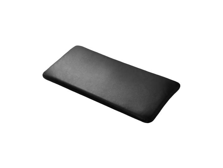 FDB Møbler Coussin d assise R6 Radius 33x65 cm Black leather'