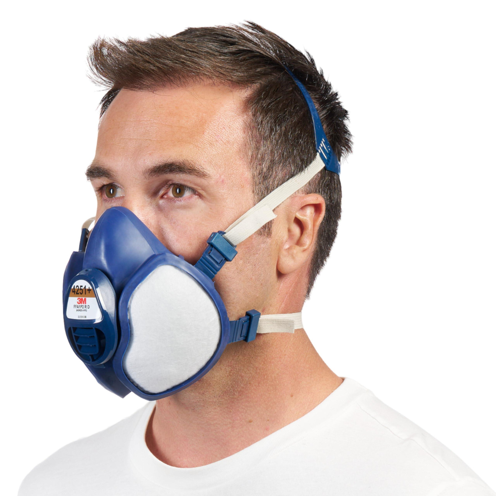 3M Ademhalingsmasker 4251C1 Gebruiksklaar halfmasker met beschermingsniveau A1P2 voor spuitwerk en machineslijpen