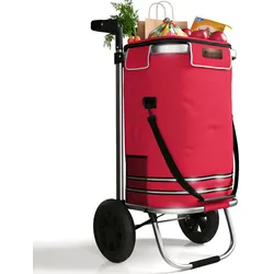 3in1 Einkaufstrolley - 56 L Kapazität - Rot