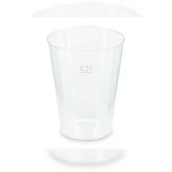 DeinPack 200 Mehrwegbecher 200ml Made in Germany  Getränkebecher mit Eichstrich  wiederverwendbar