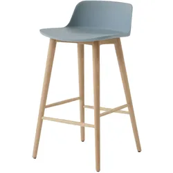 &Tradition Rely HW118 Barhocker, höhe 65 cm, eiche natur / light blue