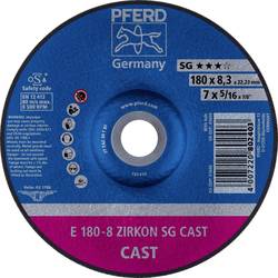 PFERD TOOLS 62217747 E 180-8 ZIRKON SG CAST Schruppscheibe gekröpft Durchmesser 180 mm Bohrungs-Ø 22.23 mm Grau-/Sphäroguss, Gusshaut 10 St.