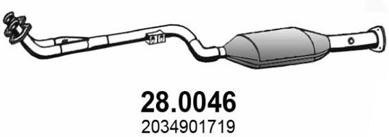 Asso Katalysator 28.0046 Vorne Für Mercedes