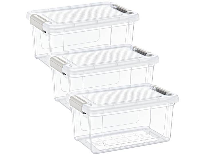 3er-Set Vorratsbox, 5000ml, transparent