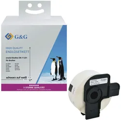 G&G Etikettenrollen ersetzt brother DK-11201, 29,0 x 90,0 mm