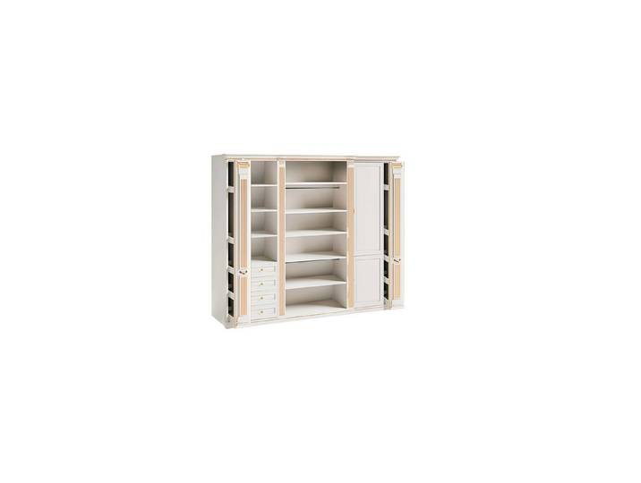 JVmoebel Kleiderschrank Weißer Kleiderschrank aus massivem Holz mit elegantem Design (Kleiderschrank) Made in Europa