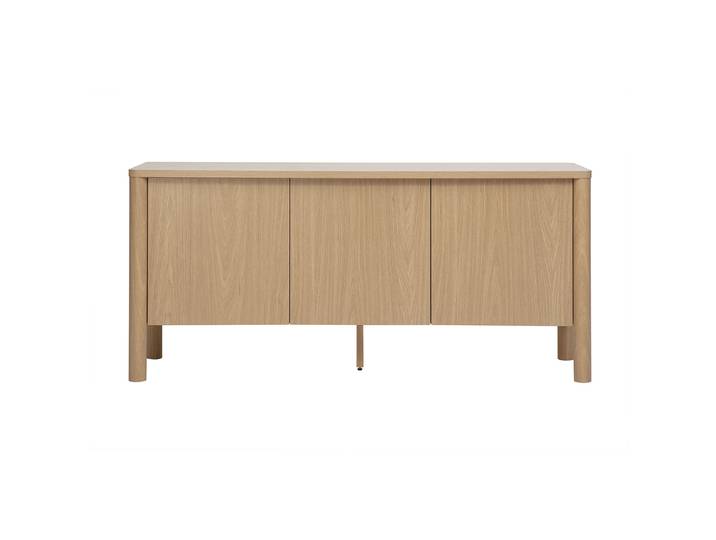 Buffet finition bois clair chêne 3 portes L160 cm IZZIE