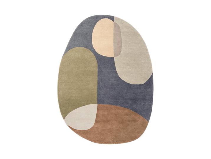 Ovaler Designer Teppich „Decor Miller“ - handgetuftet, aus 100% reiner Schurwolle Fall 200 x 280 cm BRINK & CAMPMAN