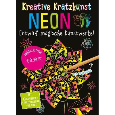 Kratzbilder für Kinder: Kreative Kratzkunst: Neon, Taschenbuch von , Carlsen, 978-3-551-19185-4