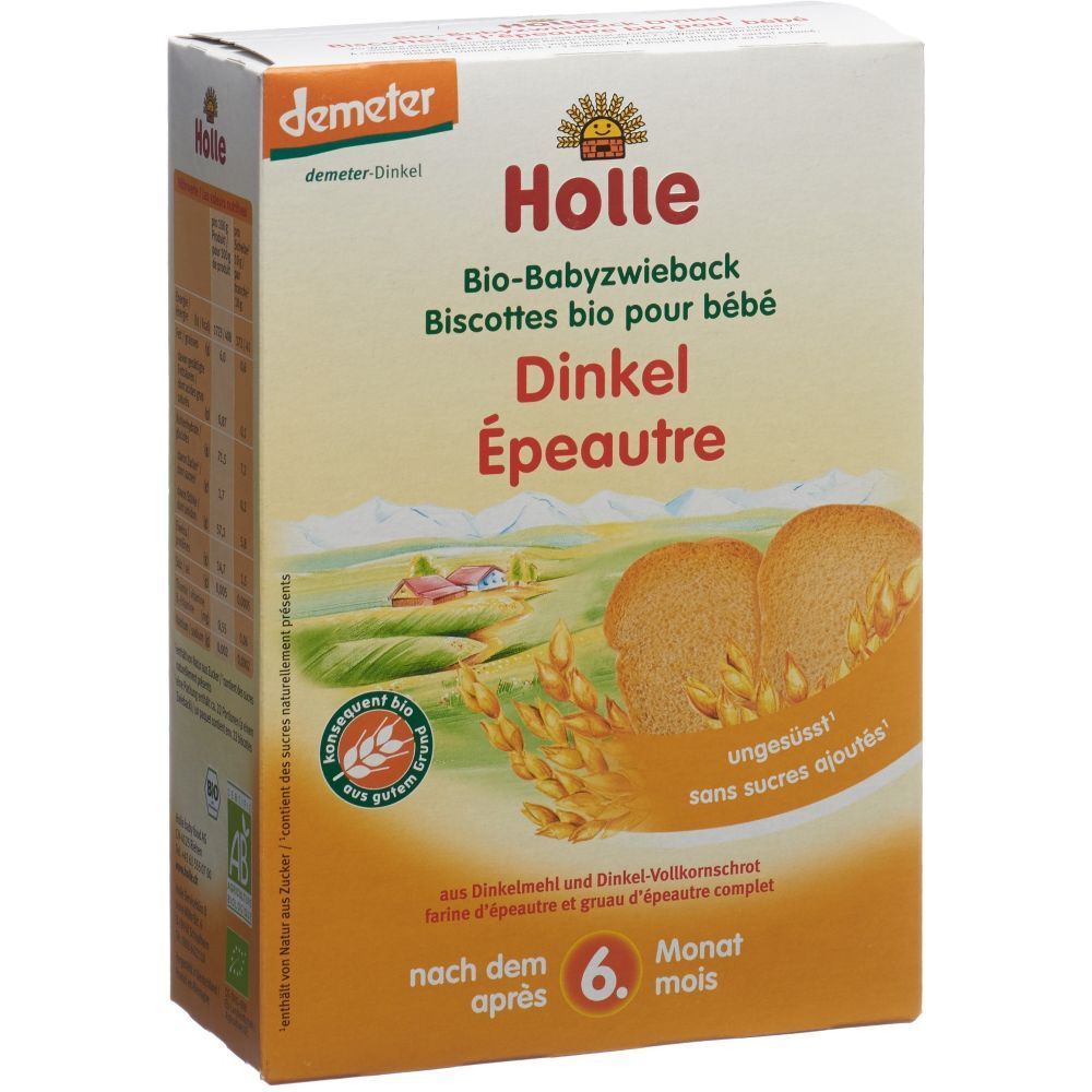 Holle Baby Zwieback Dinkel Bio 200 g Brei