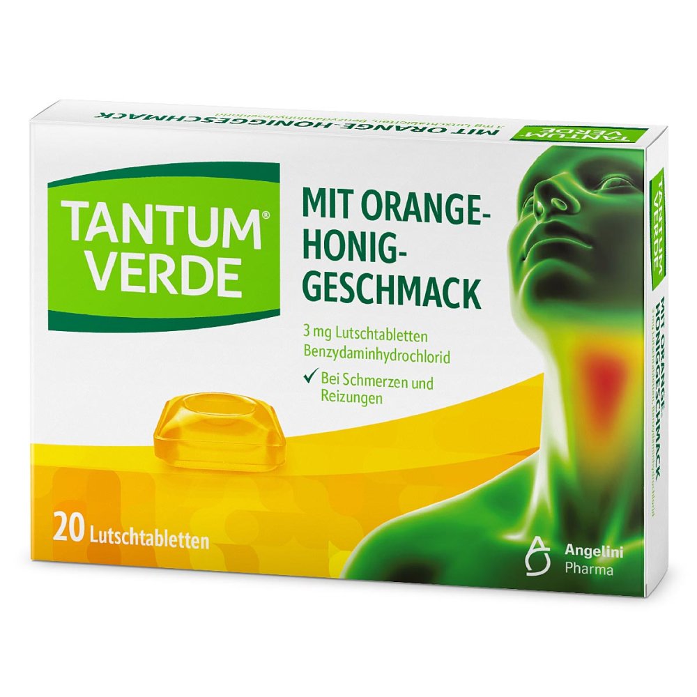 Angelini Pharma Deutschland GmbH Tantum Verde 3 mg Lutschtabletten Orange-Honiggeschmack 03335557
