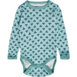 hummel hmlBAMBO langarm Baby-Strampler 7135 - mineral blue 56