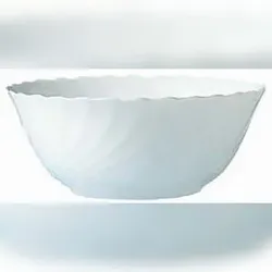 Arcoroc 6x Salatschale 24 cm Form Trianon uni weiß - ARCOPAL