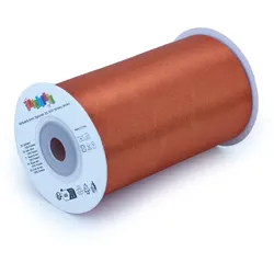 Creativery 100mm Satinband 10m Schleifenband Geschenkband Dekoband Breites Stoffband Kupfer