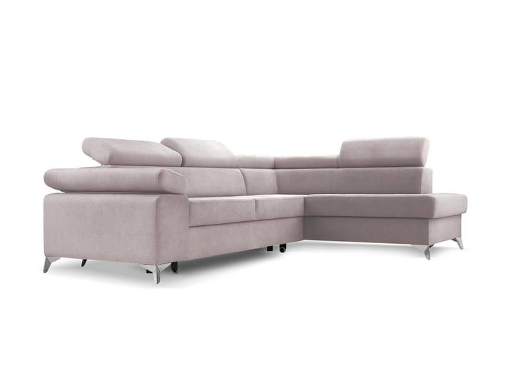 Ecksofa MADRYT Rechts Rosa (Vena 10)