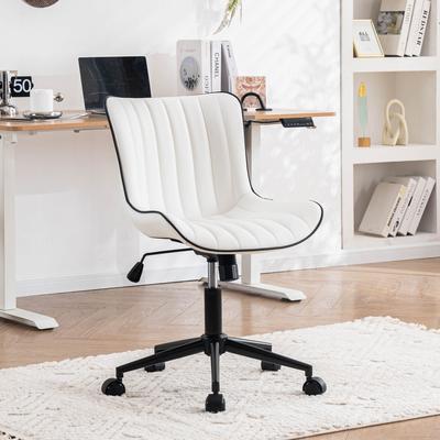 YOUNIKE Ergonomic Office Chair Swivel Armless Desk Chair with Wheels