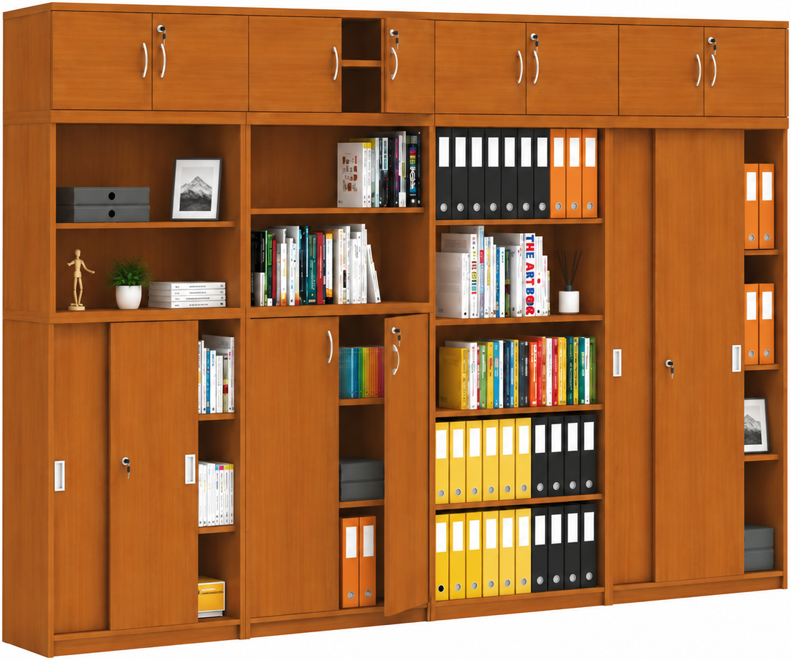 B2B Partner Schrank-Set MIRELLI, Typ D, Aufbau, Kirsche