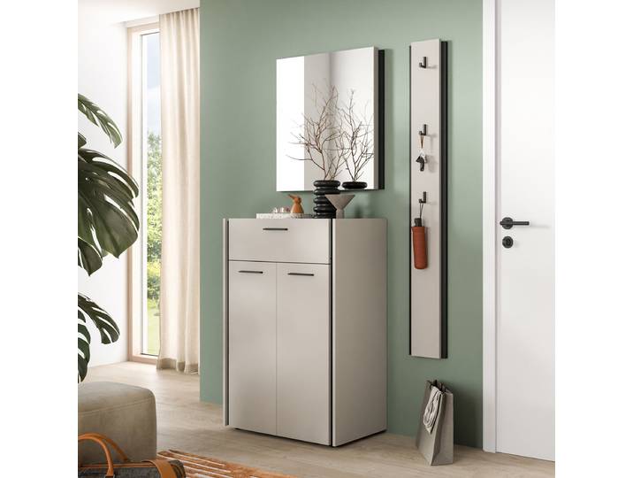 Ensemble composé de vestiaire Emil 3 142 x 190 x 37cm Beige