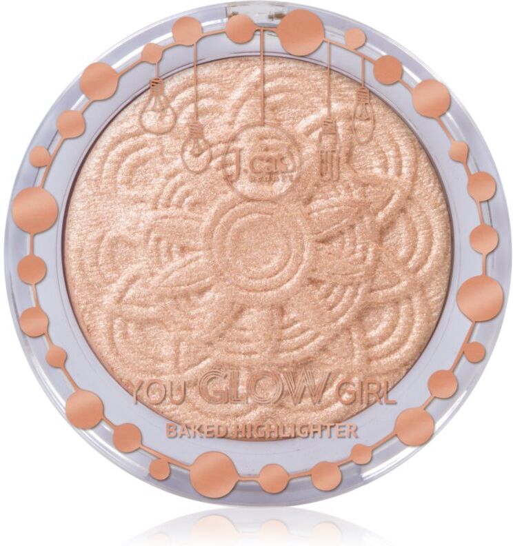 J.Cat Beauty You Glow Girl baked highlighter shade 105 Moon Light 8.5 g