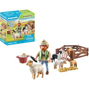 playmobil Spielset COUNTRY 71444, ab 4 Jahre, Junger Schäfer mit Schafen, 22 Teile