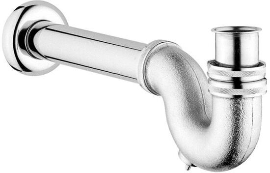 VitrA Bidet-Siphon A45118 chrom, G 1 1/4, Abgangsrohr und Rosette