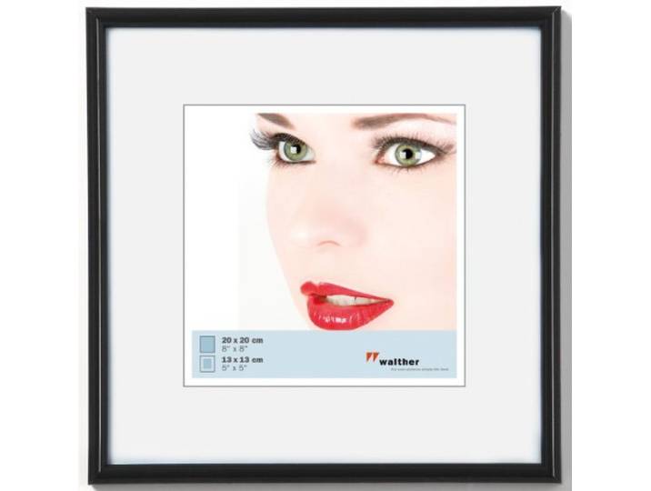 Walther Design Cadre Photo Noir 20 x 20 cm Cadre Plastique Galeria KB220H