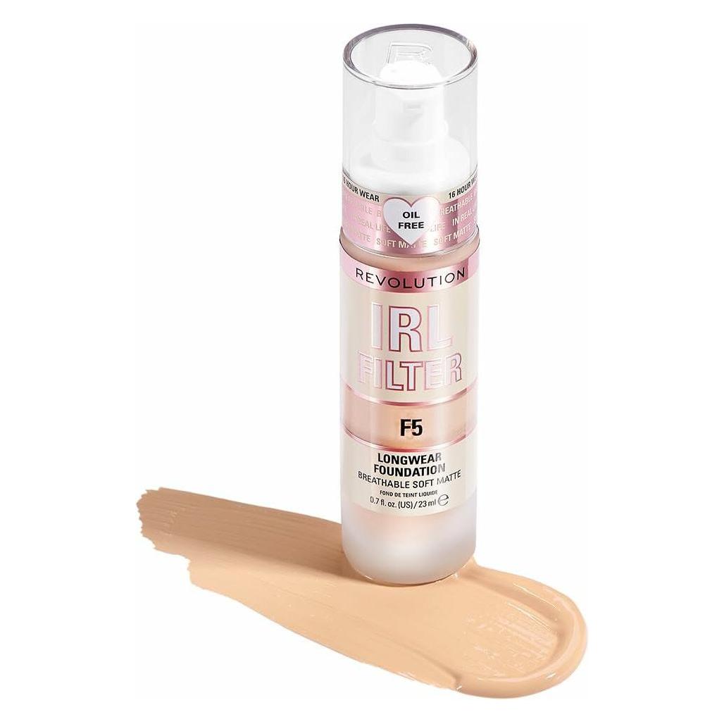 Makeup Revolution IRL Filter Longwear Foundation - Long-lasting makeup 23 ml - (F5) (1186025)