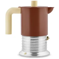 Alessi Espressokocher Vite 3 Tassen braun