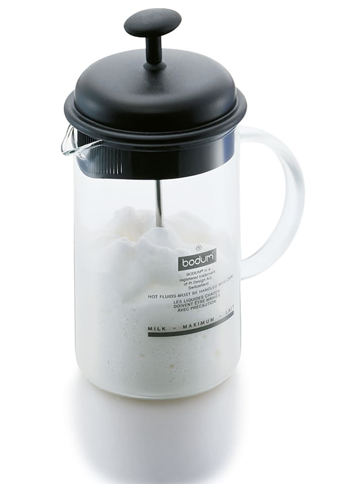 bodum Milchschäumer "Caffettiera" in Schwarz - 250 ml - onesize