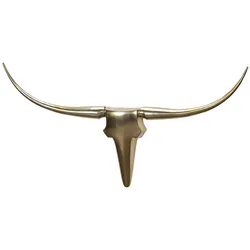 KADIMA DESIGN Wanddekoration Geweih Bull L 125 cm Aluminium
