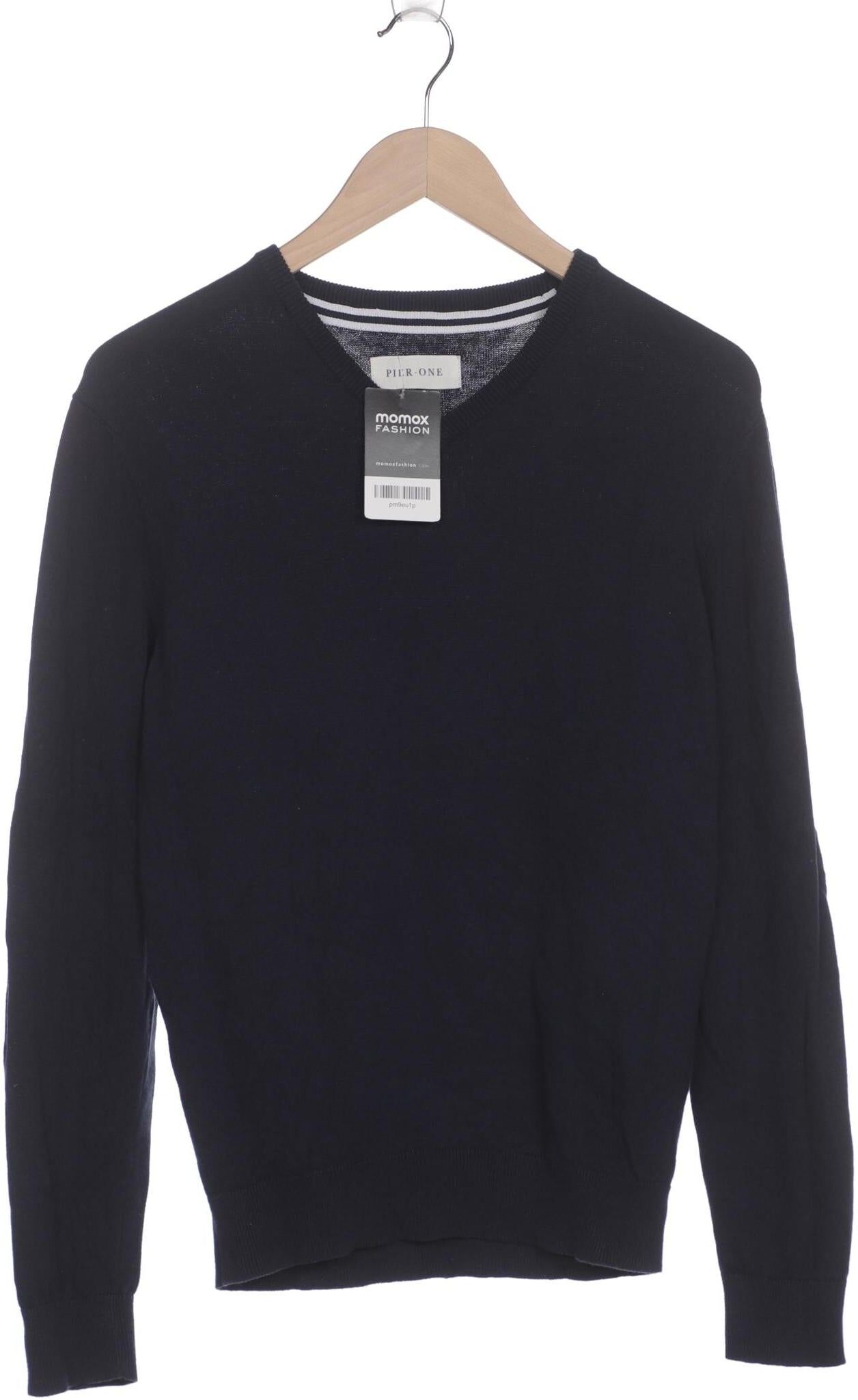 pier one Herren Pullover, Marineblau, Gr. M, Baumwolle - Second Hand