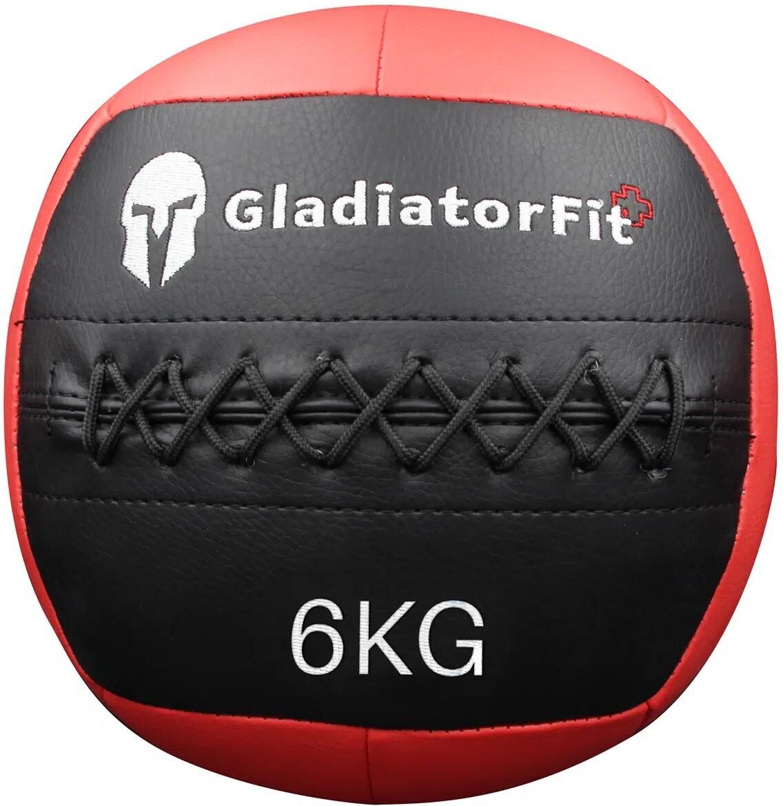 Medizinball "Ultra-strapazierfähiger Wall Ball 6 kg", rot, Bälle, 6 g, Lederimitat, Medizinball, Ø:36cm rot 6 g