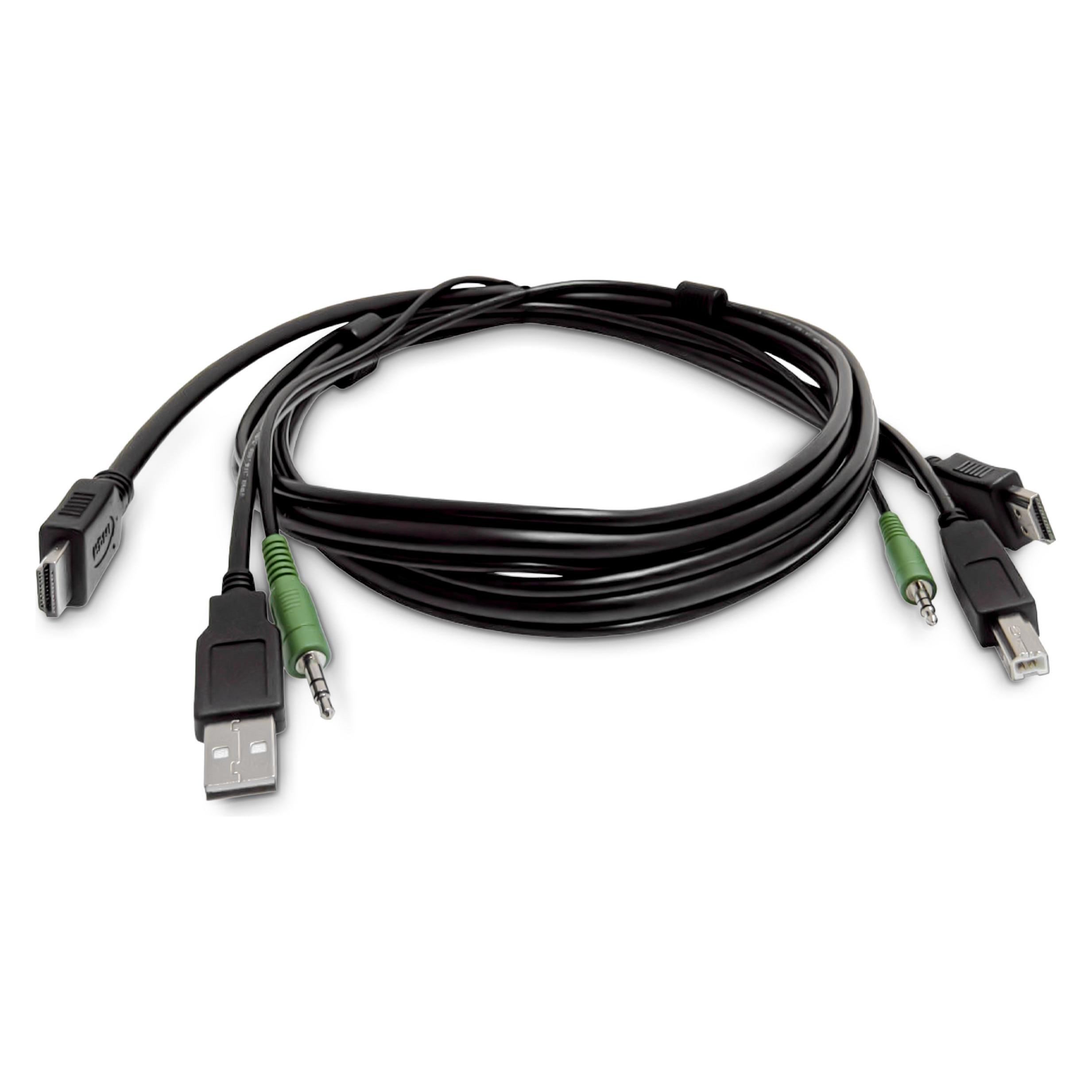 StarTech .com SKHDMMKVM-06-TAA, 1,8 m, USB, USB, HDMI, Schwarz, HDMI/USB-B/3.5mm (SKHDMMKVM-06-TAA)