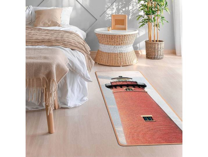 Läufer/Yogamatte Roter Leuchtturm 183 x 61cm Rot
