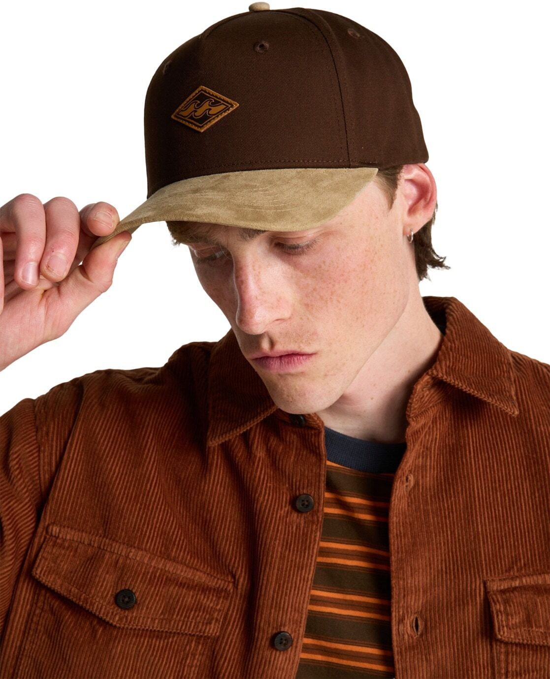 Snapback Cap BILLABONG "Diamond", Herren, braun (schwarz braun), Baumwolle, Caps Snapback Cap