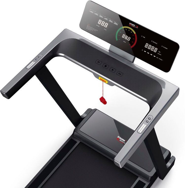 Laufband STAMM BODYFIT "TRACK ORION 06", schwarz, Laufbänder, Laufband, bis max. 16 km/h, klappbar, mit Steigung, 120 kg max. Benutzergewicht