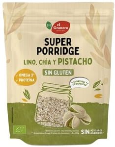 El Granero Integral Superporridge Sem Glúten Pistache Bio 350g