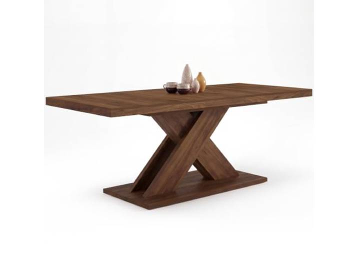 IDMarket - Esstisch, ausziehbar, rechteckig, Alicia, 6-10 Personen, Walnuss, 160-200 cm