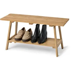 Tchibo - Bank »Holt« aus Bambus mit Lamellenelementen - 80x30x40cm - naturfarben -