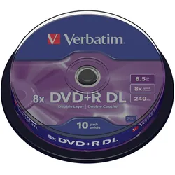 Verbatim DVD+R DL 8,5GB 10er Spindel
