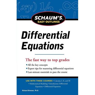 Seo Difrntl Equations Rev, Taschenbuch von Bronson, Mcgraw Hill Higher Education, 978-0-07-177981-4