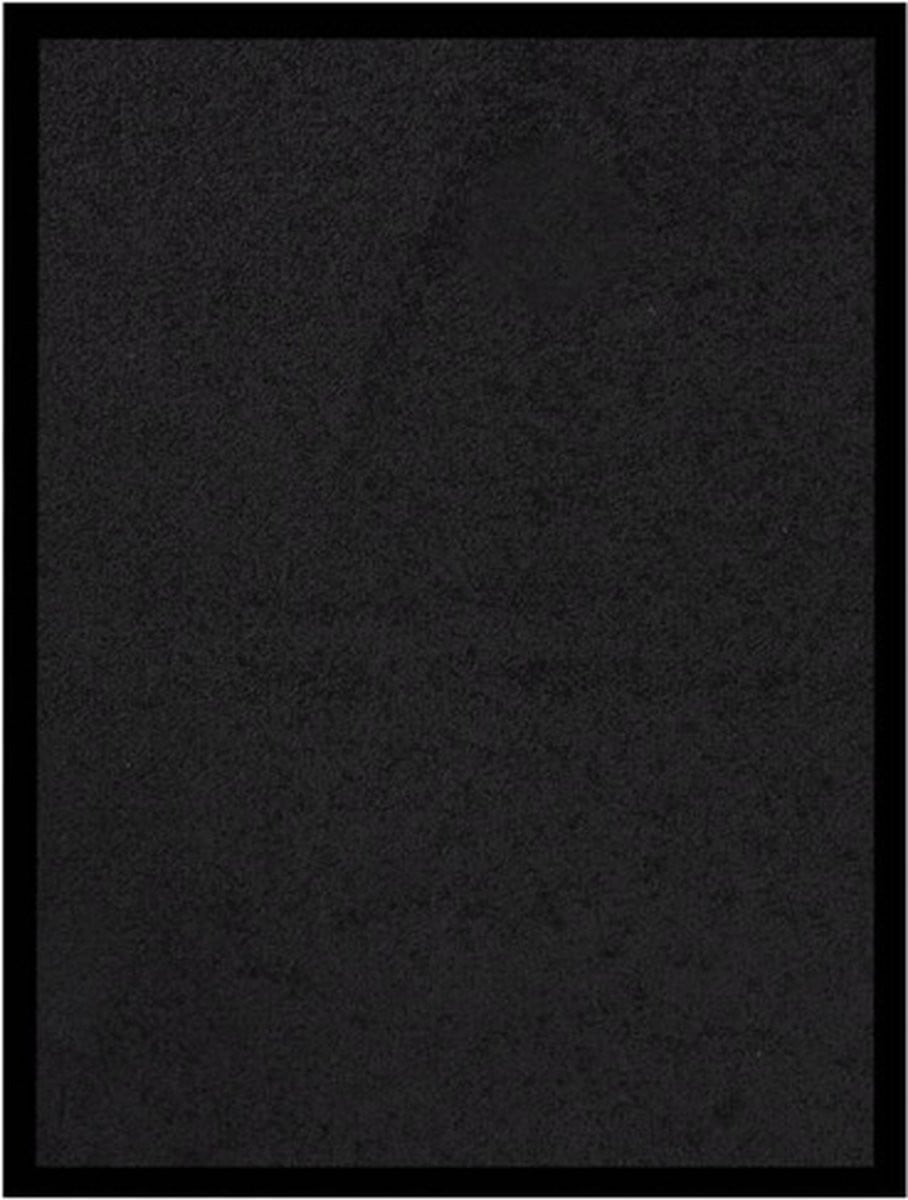 vidaXL Deurmat zwart 40 x 60 cm