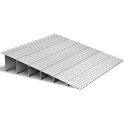 VEVOR Türschwellenrampe, 805x865x155 mm, Rollstuhlrampe aus Aluminiumlegierung mit einer Tragkraft von 360 kg, Bordsteinrampen für Heimtreppen, Rollstühle Roller Gehhilfen Fahrräder Dreiräder