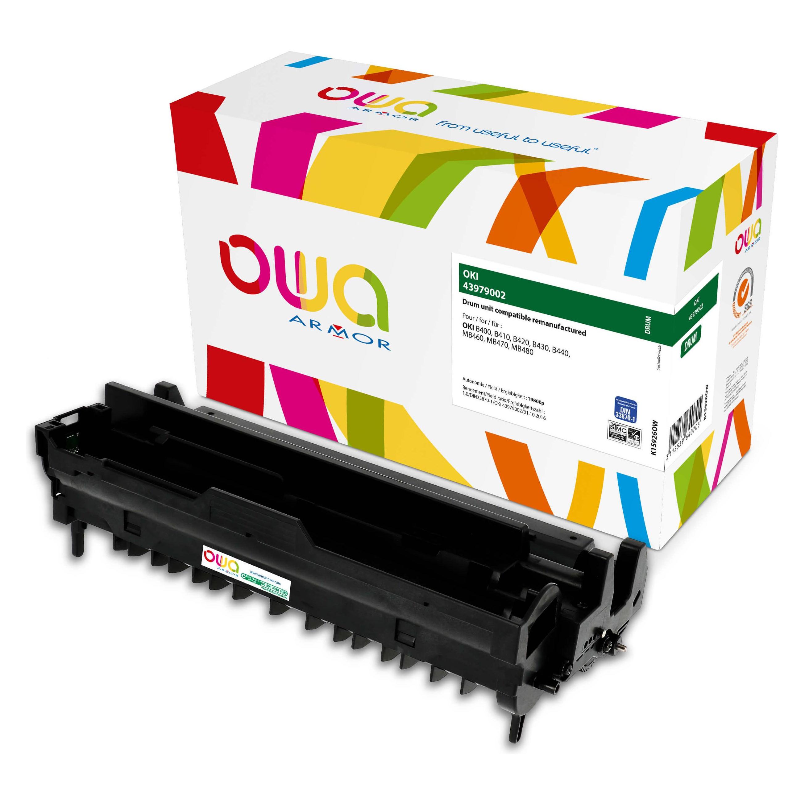 Armor OWA OWA Trommel kompatibel zu OKI 43979002 19800 Seiten (B) (K15926OW)