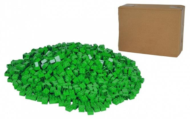 Androni Blox bouwset met groene stenen, 1000 gram, set van 4