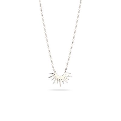 Kette mit Anhänger ELLI "Halskette Sonne 925 Sterling Silber" Gr. 45, silber, Halsketten, Damen, Silber 925 (Sterlingsilber)