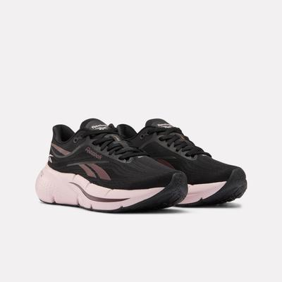 Laufschuh REEBOK "ZIGNITION", Damen, Gr. 41, schwarz (schwarz, weiß, pink), Synthetik, Textil, Schuhe Laufschuh, vielseitiger Lauf- und Trainingsschuh