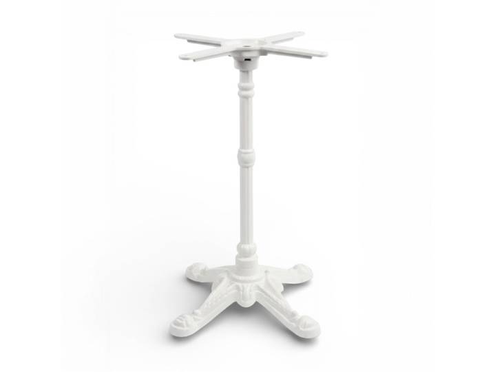 Pied de table BISTROT en fonte - Blanc - 4 branches