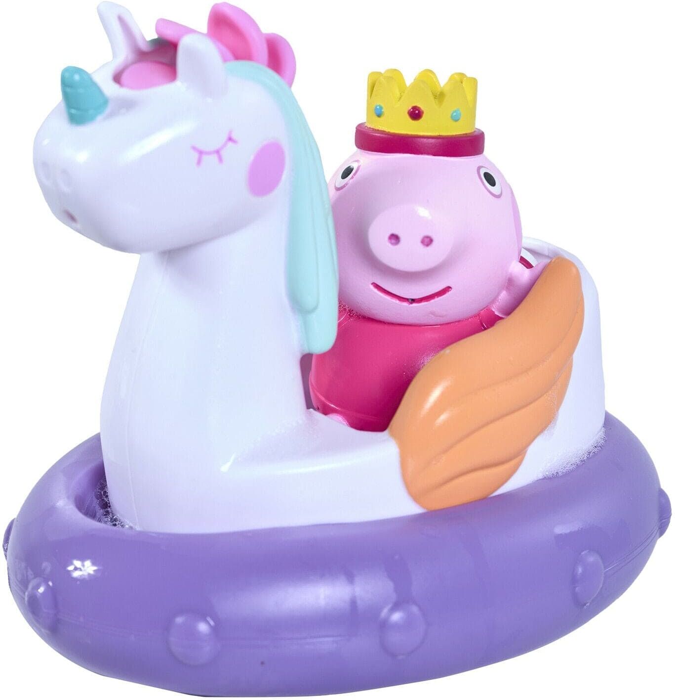 TOMY Toomies Peppa Pig Princess Peppa Bath Float - 3-Piece Bath Toy for Babies - Purple Color - Suitable for Children